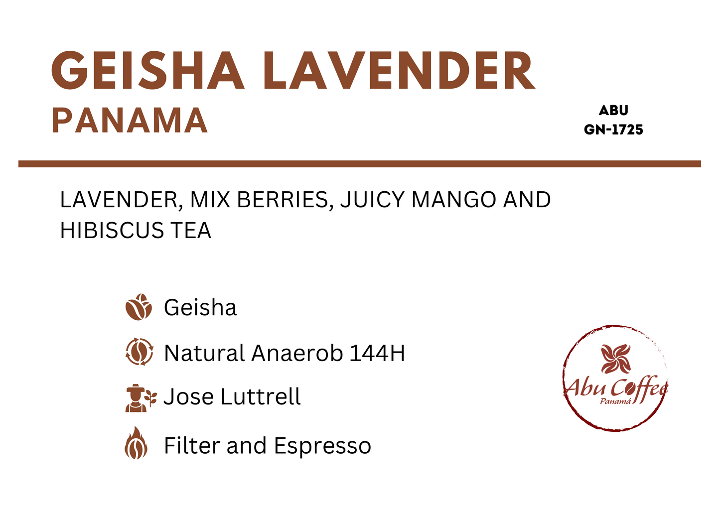 Geisha Lavender - Panama